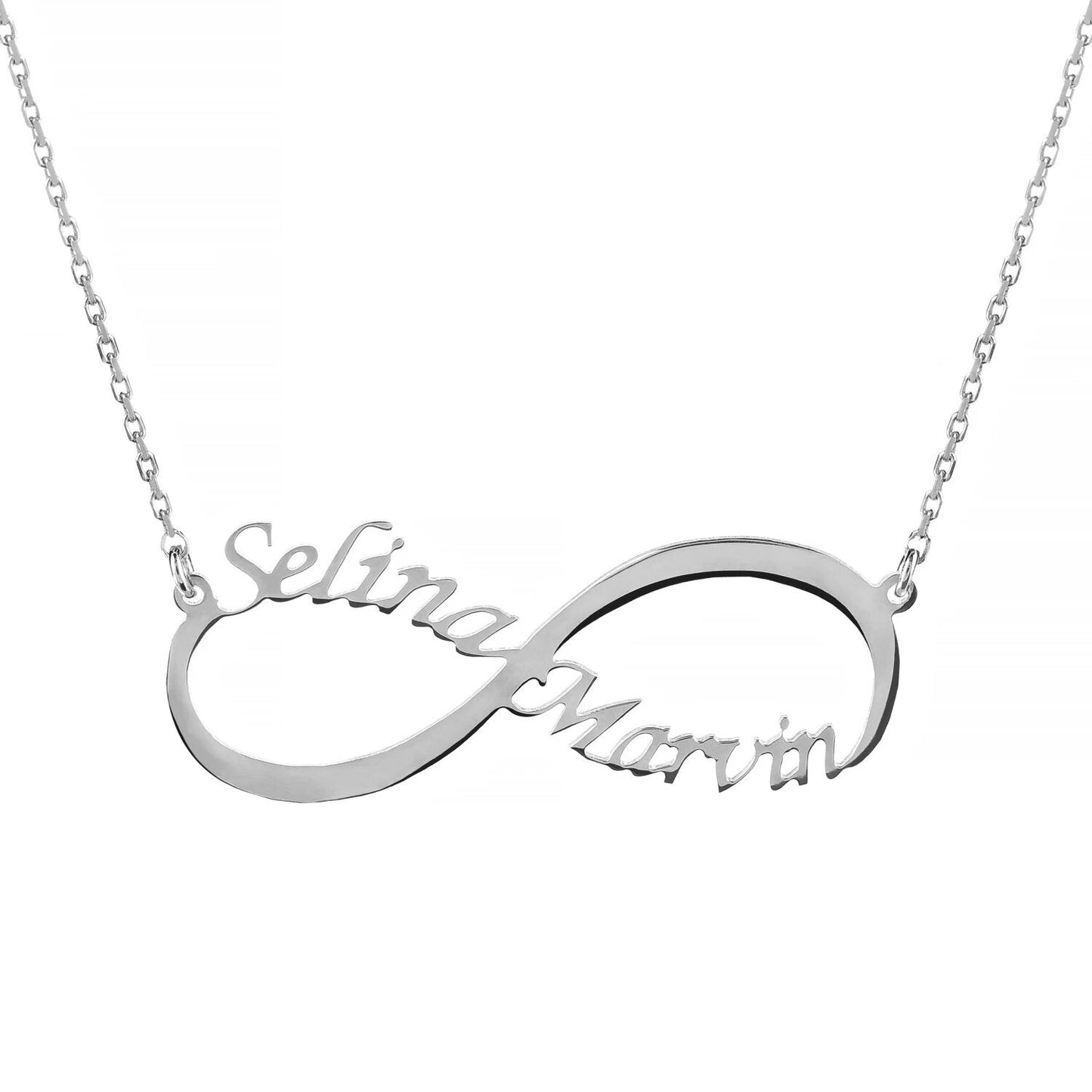 Personalized Engraved Infinity Name Necklace