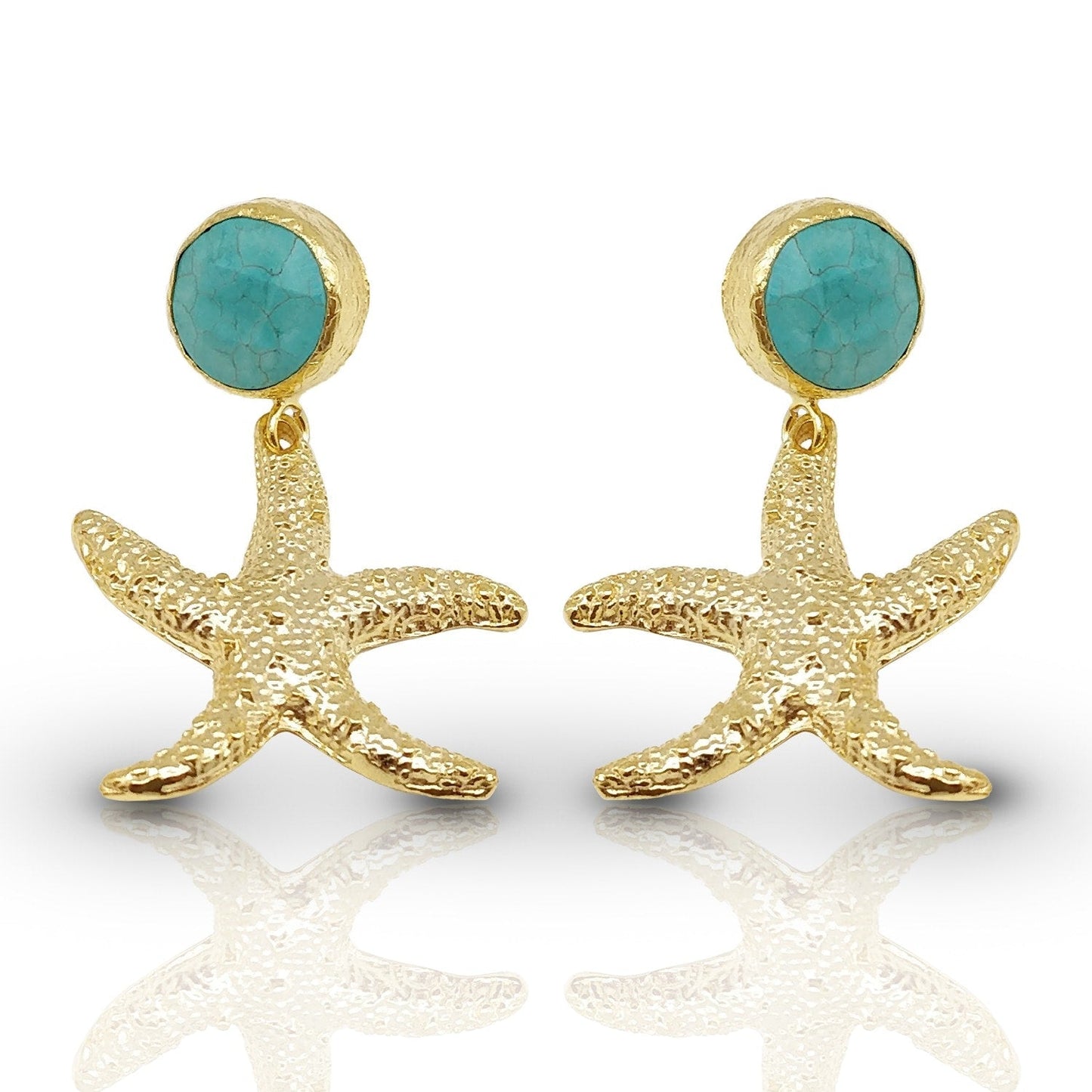 Aurora Star Earing with Turquoise
