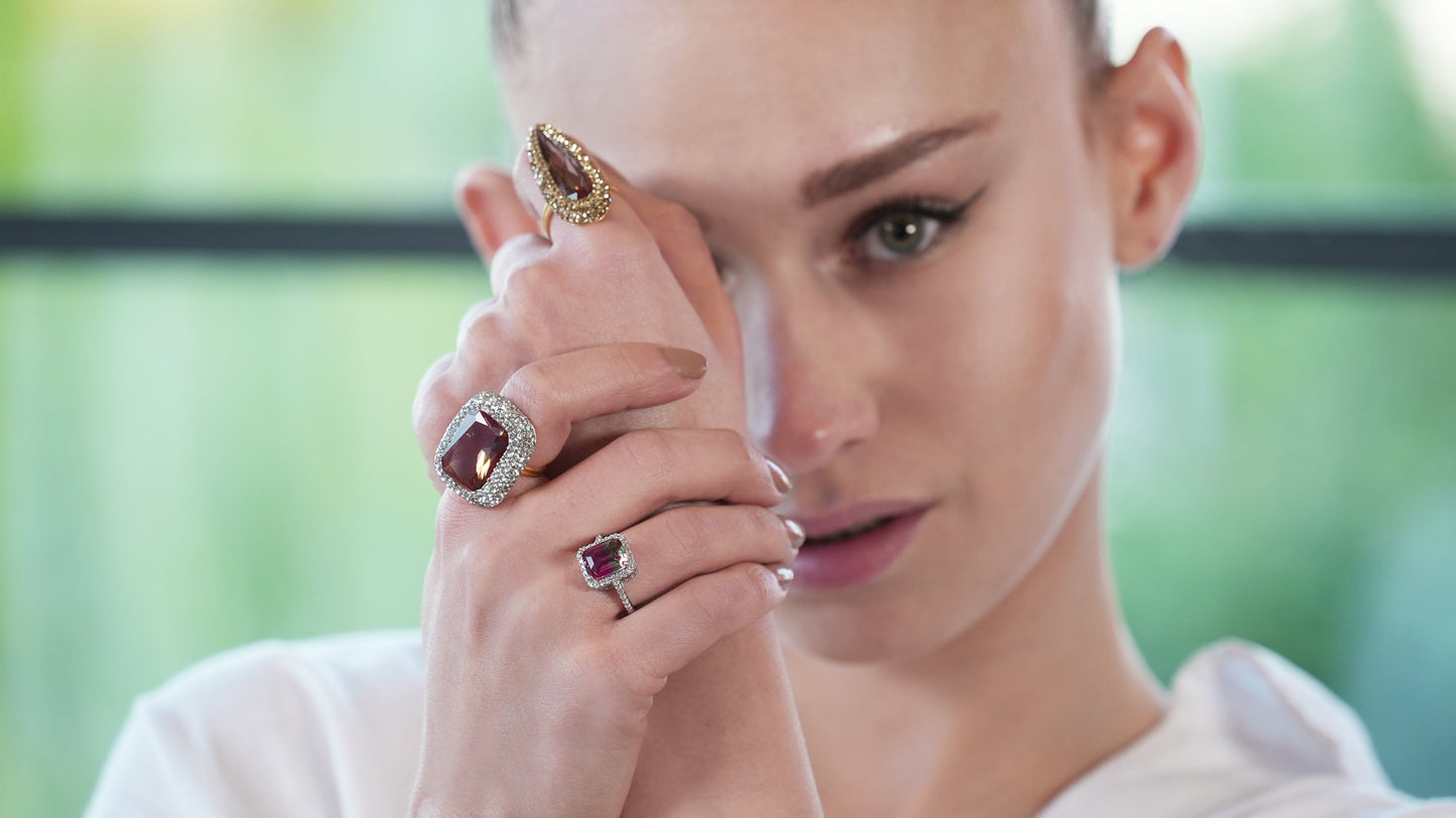 Rectangel Diaspore Ring