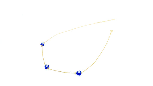 Three Evil Eye Necklace