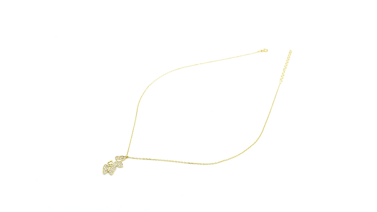 2 BUTTERFLY NECKLACE