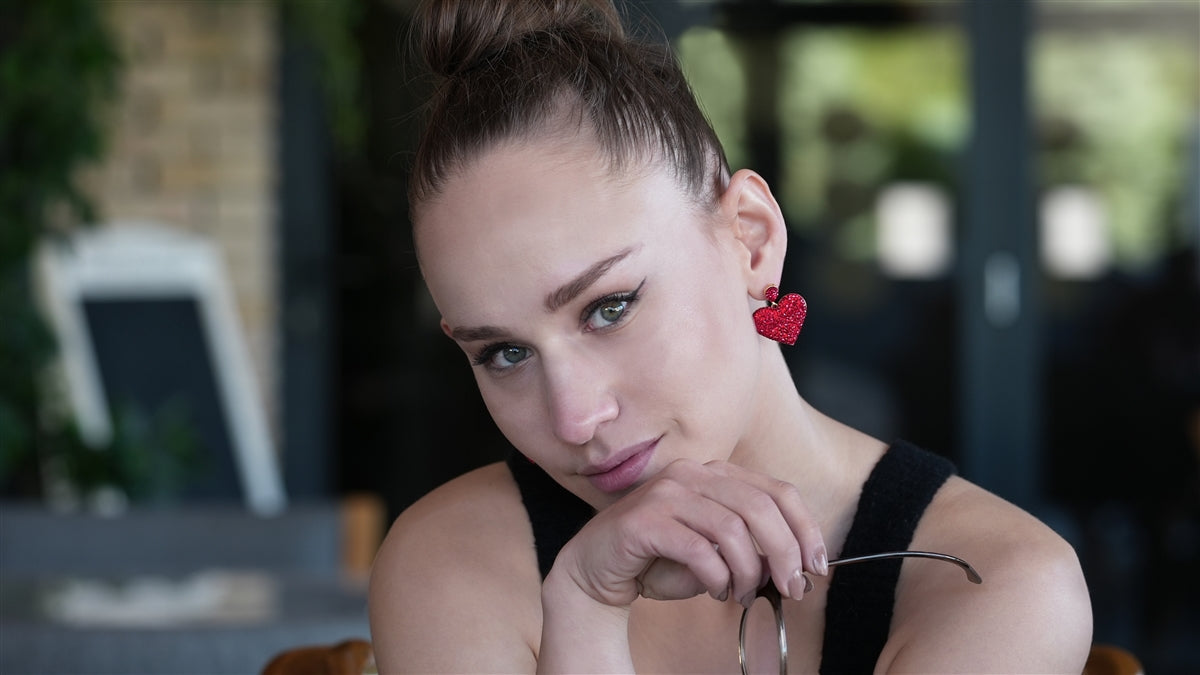 Red Heart Earrings