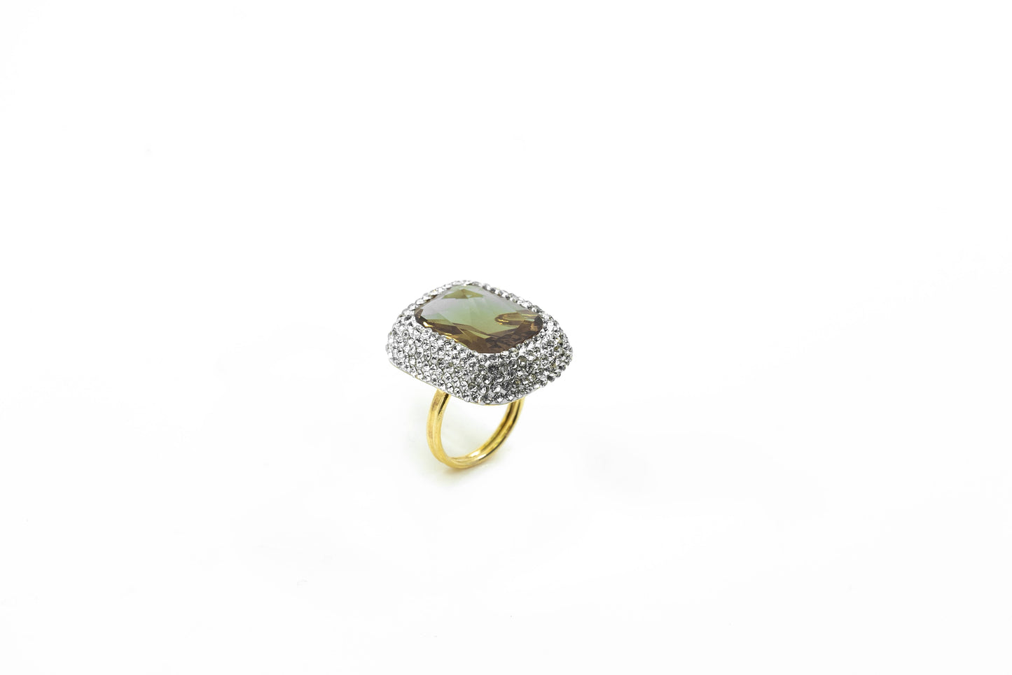Rectangel Diaspore Ring