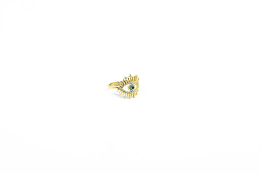 Evil Eye Gold Ring