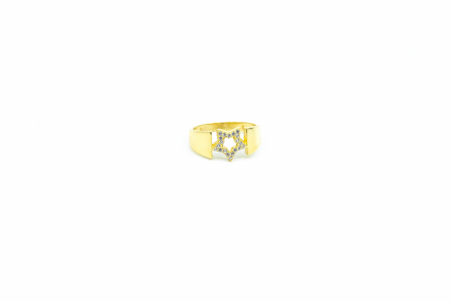 Wide Band Star Ring